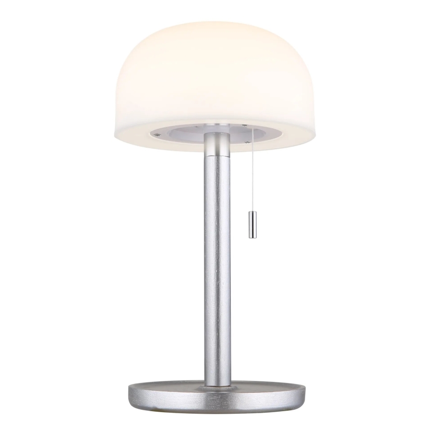 Globo - LED Genopladelig bordlampe LED/1,5W/3,7V 3000/4200/6000K 1800mAh sølvfarvet