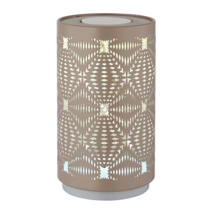 Globo - LED bordlampe m. RGB-farver og touch-funktion genopladelig LED/1W/5V 500 mAh brun