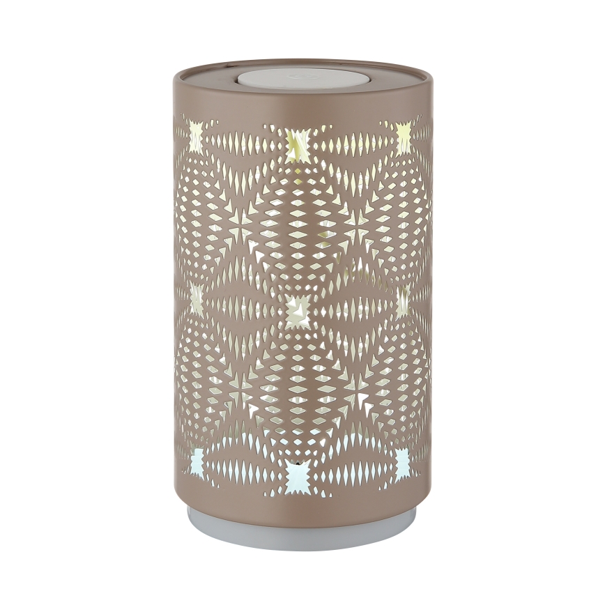 Globo - LED bordlampe m. RGB-farver og touch-funktion genopladelig LED/1W/5V 500 mAh brun
