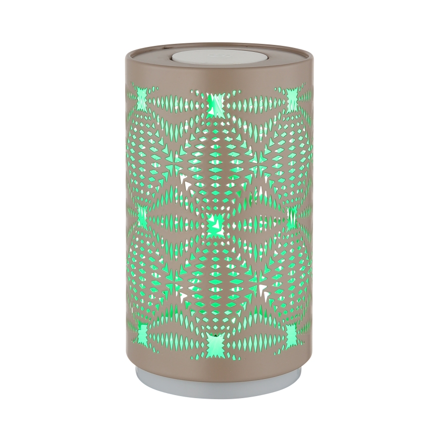 Globo - LED bordlampe m. RGB-farver og touch-funktion genopladelig LED/1W/5V 500 mAh brun