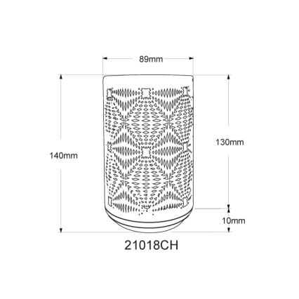 Globo - LED RGB Touch genopladelig bordlampe LED/1W/5V 500 mAh brun