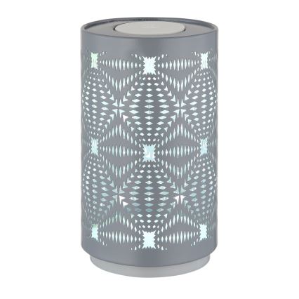Globo - LED bordlampe m. RGB-farver og touch-funktion genopladelig LED/1W/5V 500 mAh grå