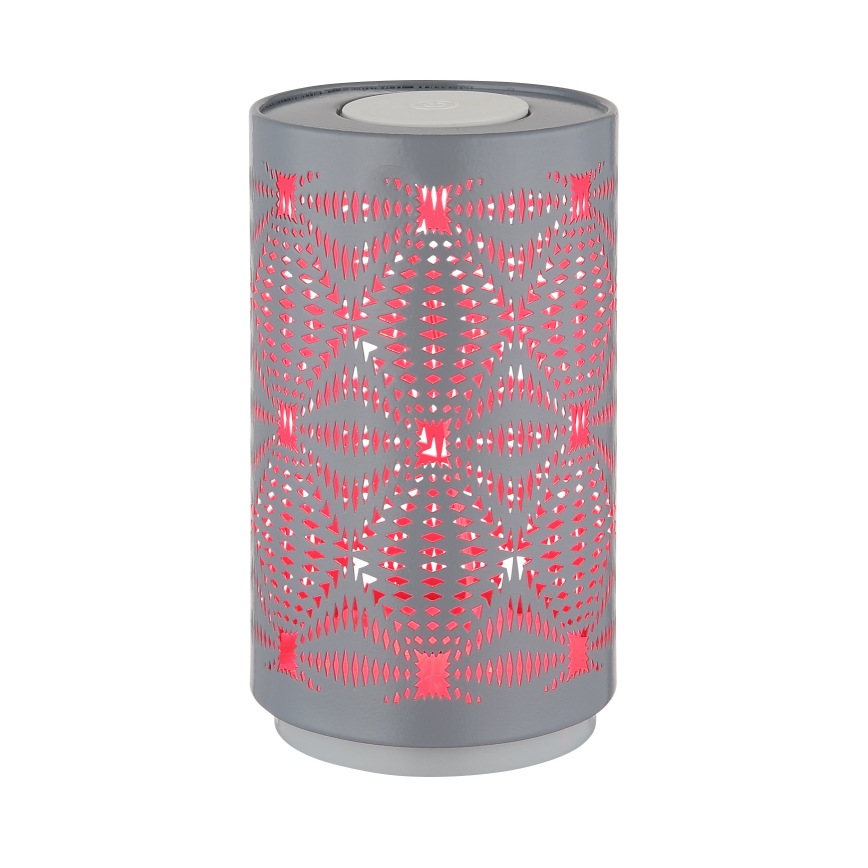 Globo - LED bordlampe m. RGB-farver og touch-funktion genopladelig LED/1W/5V 500 mAh grå
