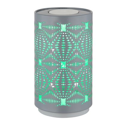 Globo - LED bordlampe m. RGB-farver og touch-funktion genopladelig LED/1W/5V 500 mAh grå