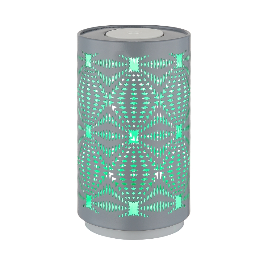 Globo - LED bordlampe m. RGB-farver og touch-funktion genopladelig LED/1W/5V 500 mAh grå