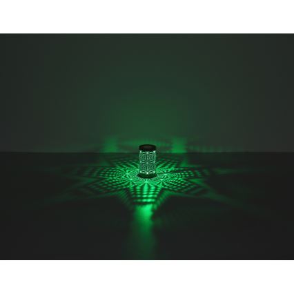 Globo - LED bordlampe m. RGB-farver og touch-funktion genopladelig LED/1W/5V 500 mAh grå