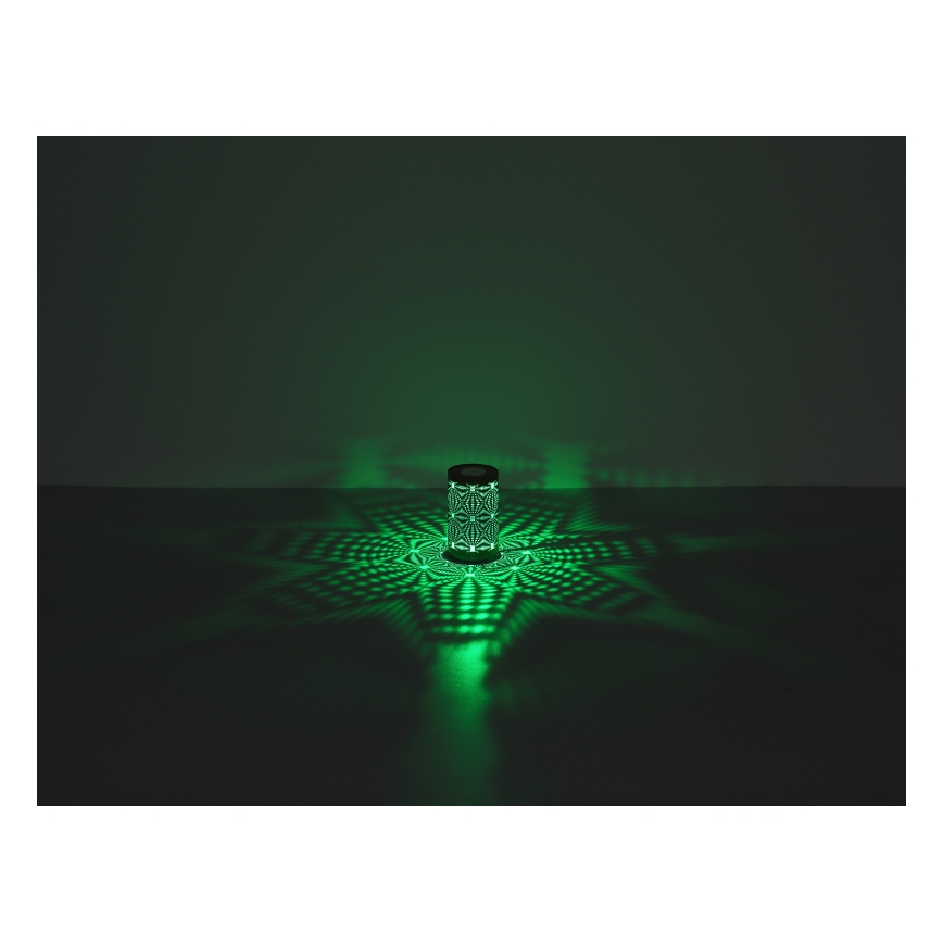 Globo - LED bordlampe m. RGB-farver og touch-funktion genopladelig LED/1W/5V 500 mAh grå