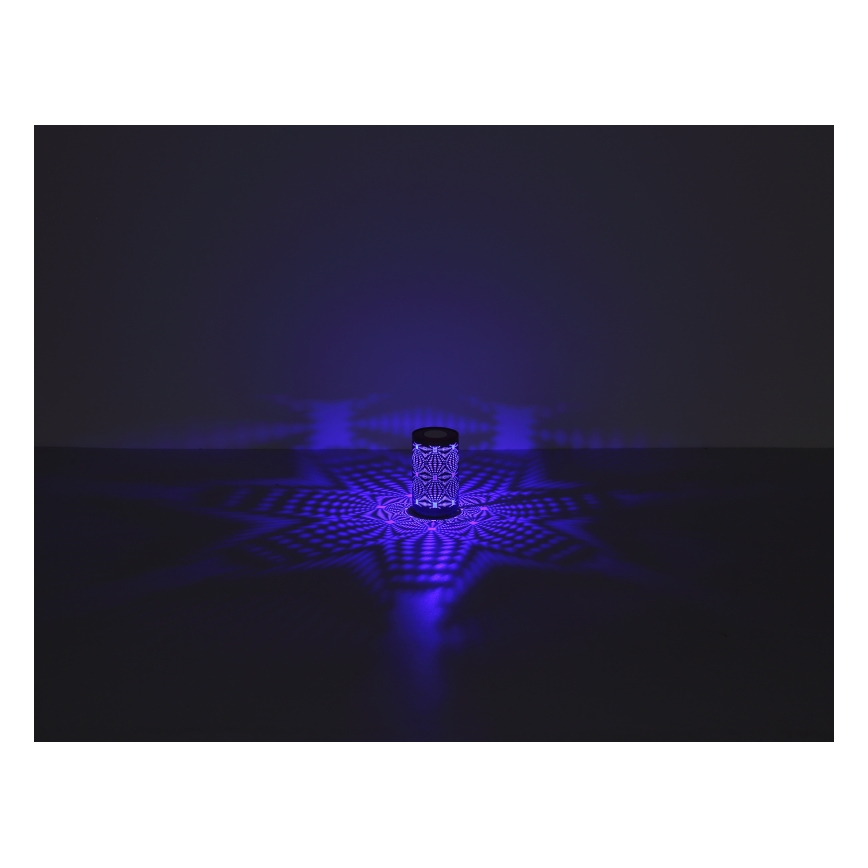 Globo - LED bordlampe m. RGB-farver og touch-funktion genopladelig LED/1W/5V 500 mAh grå