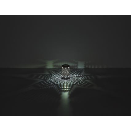 Globo - LED bordlampe m. RGB-farver og touch-funktion genopladelig LED/1W/5V 500 mAh grå
