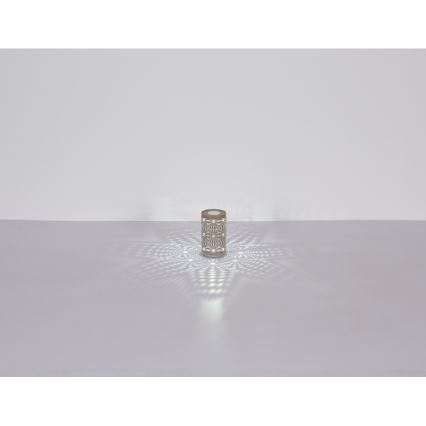 Globo - LED bordlampe m. RGB-farver og touch-funktion genopladelig LED/1W/5V 500 mAh grå