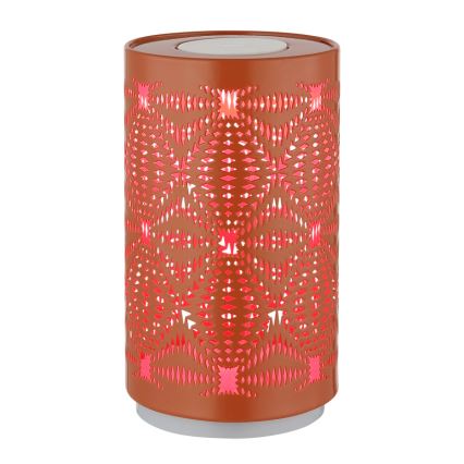 Globo - LED bordlampe m. RGB-farver og touch-funktion genopladelig LED/1W/5V 500 mAh kobber