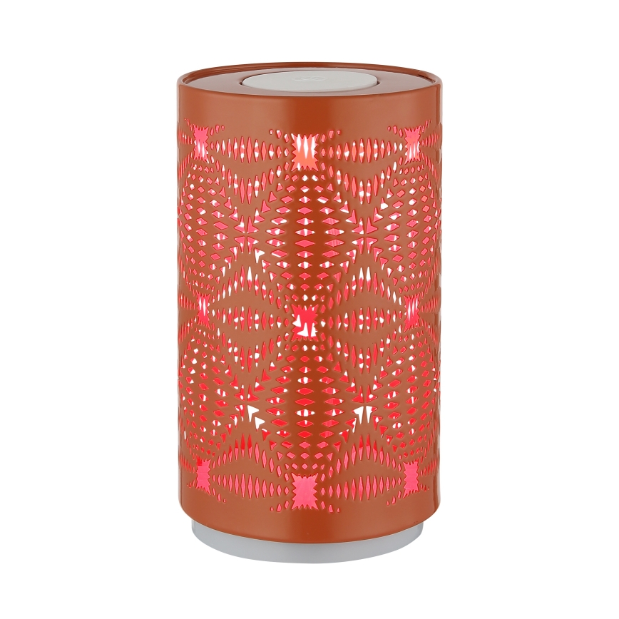 Globo - LED bordlampe m. RGB-farver og touch-funktion genopladelig LED/1W/5V 500 mAh kobber