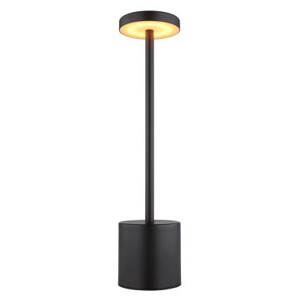 Globo - LED bordlampe m. touch-funktion dæmpbar LED/1,2W/3,7V 2000K/3500K/7000K 1200 mAh USB sort