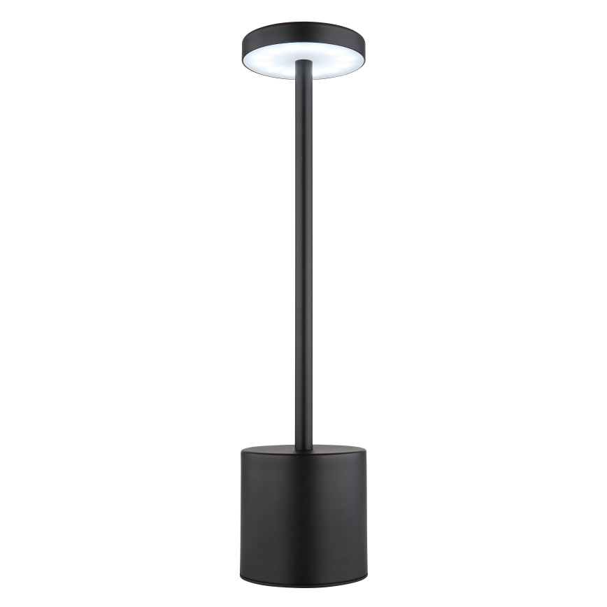 Globo - LED bordlampe m. touch-funktion dæmpbar LED/1,2W/3,7V 2000K/3500K/7000K 1200 mAh USB sort