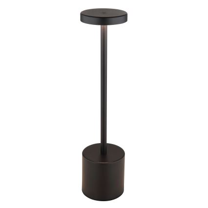 Globo - LED bordlampe m. touch-funktion dæmpbar LED/1,2W/3,7V 2000K/3500K/7000K 1200 mAh USB sort