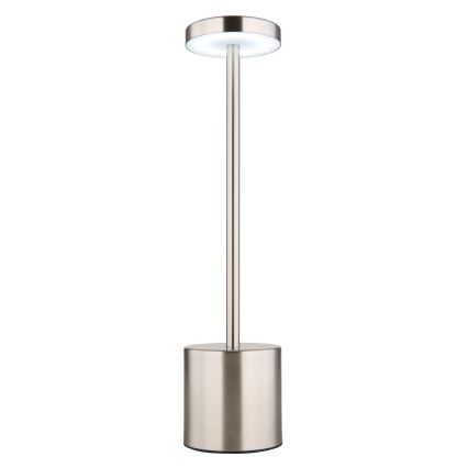 Globo - LED dæmpbar touch bordlampe LED/1,2W/3,7V 2000K/3500K/7000K 1200 mAh USB mat krom
