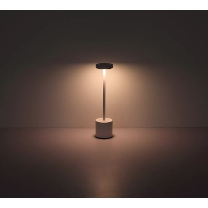 Globo - LED bordlampe m. touch-funktion dæmpbar LED/1,2W/3,7V 2000K/3500K/7000K 1200 mAh USB hvid