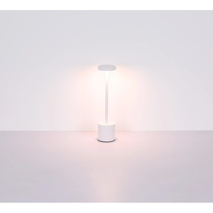 Globo - LED bordlampe m. touch-funktion dæmpbar LED/1,2W/3,7V 2000K/3500K/7000K 1200 mAh USB hvid