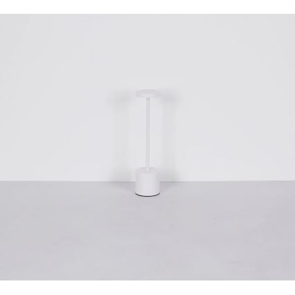 Globo - LED bordlampe m. touch-funktion dæmpbar LED/1,2W/3,7V 2000K/3500K/7000K 1200 mAh USB hvid