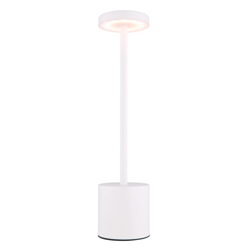 Globo - LED bordlampe m. touch-funktion dæmpbar LED/1,2W/3,7V 2000K/3500K/7000K 1200 mAh USB hvid