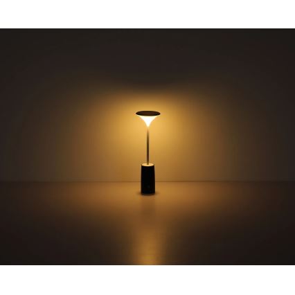 Globo - LED Genopladelig bordlampe m. touch-funktion dæmpbar LED/1,2W/3,7V 3000K 1500mAh sort