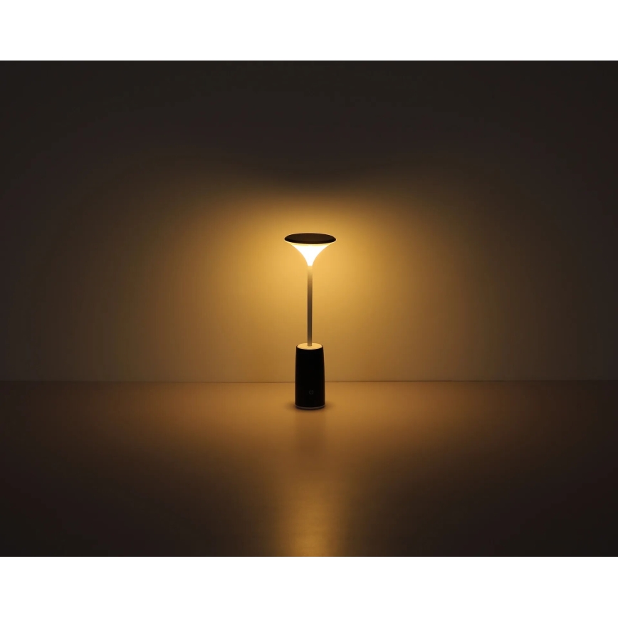 Globo - LED Genopladelig bordlampe m. touch-funktion dæmpbar LED/1,2W/3,7V 3000K 1500mAh sort