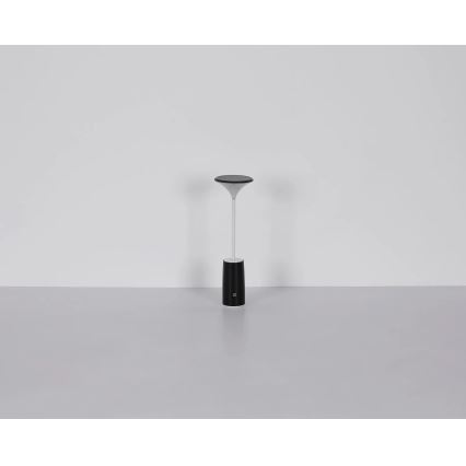 Globo - LED Genopladelig bordlampe m. touch-funktion dæmpbar LED/1,2W/3,7V 3000K 1500mAh sort