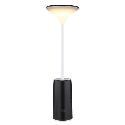 Globo - LED Genopladelig bordlampe m. touch-funktion dæmpbar LED/1,2W/3,7V 3000K 1500mAh sort