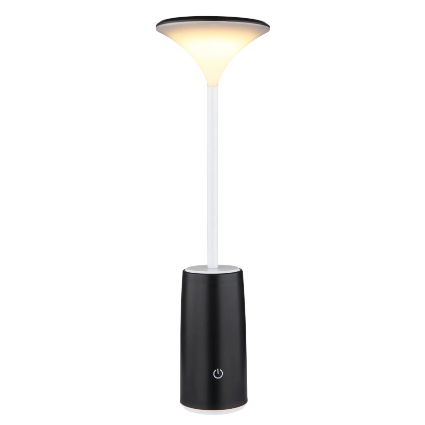 Globo - LED Genopladelig bordlampe m. touch-funktion dæmpbar LED/1,2W/3,7V 3000K 1500mAh sort