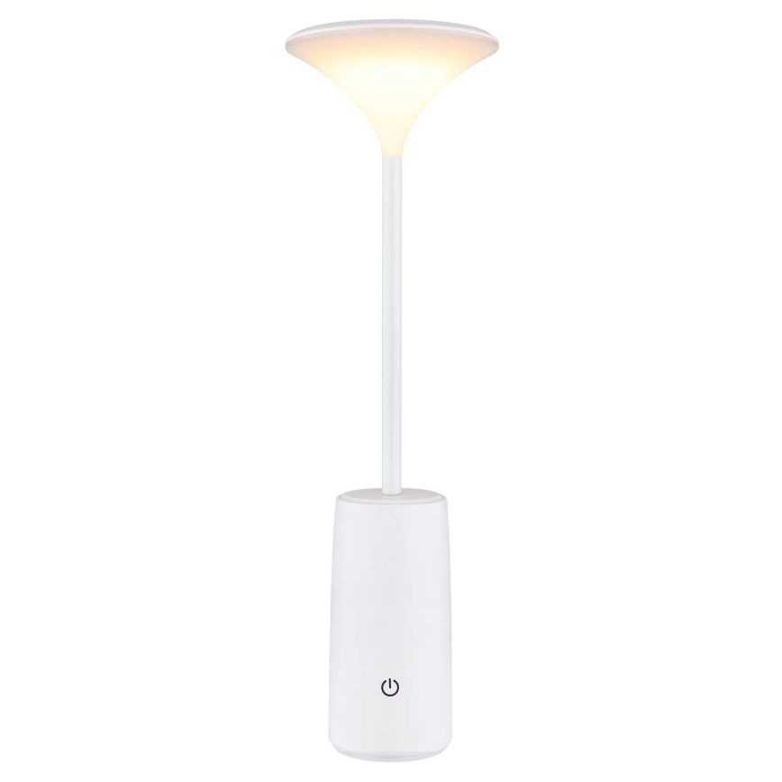 Globo - LED Genopladelig bordlampe m. touch-funktion dæmpbar LED/1,2W/3,7V 3000K 1500mAh hvid