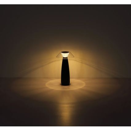 Globo - Genopladelig  LED bordlampe m. touch-funktion dæmpbar LED/1W/3,7V 3000K 1200mAh sort