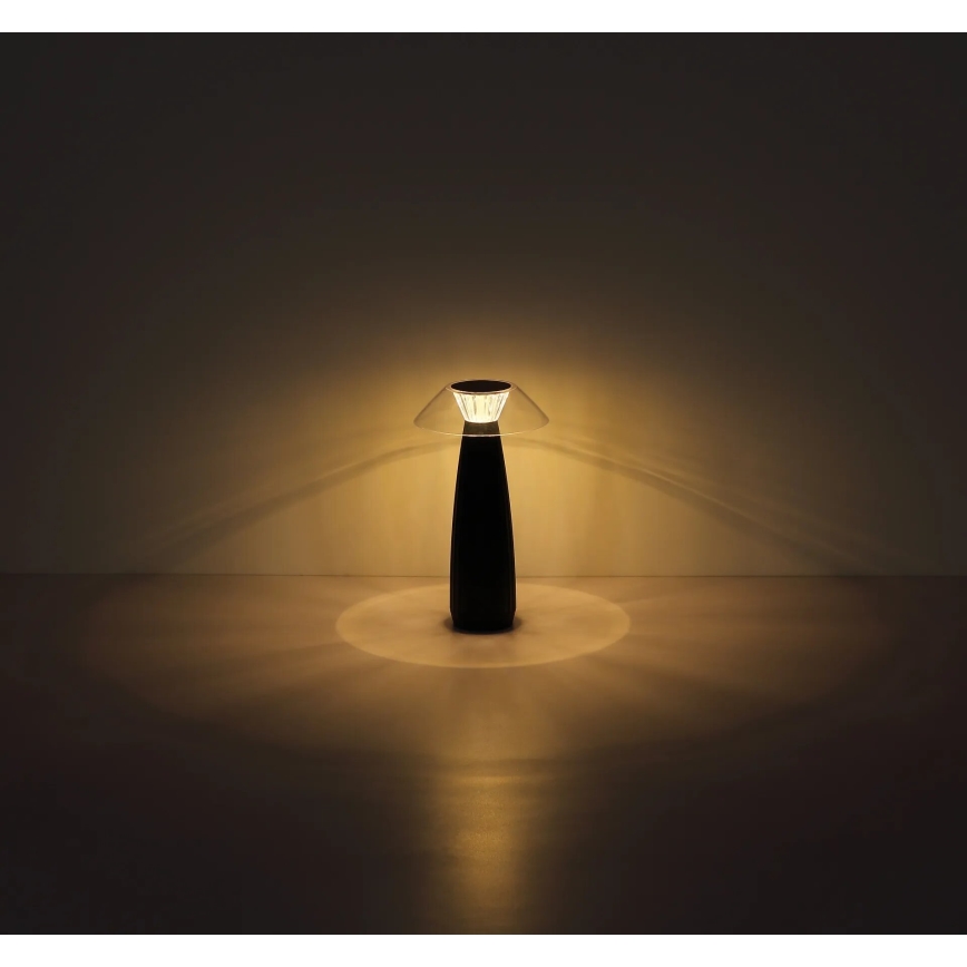 Globo - Genopladelig  LED bordlampe m. touch-funktion dæmpbar LED/1W/3,7V 3000K 1200mAh sort