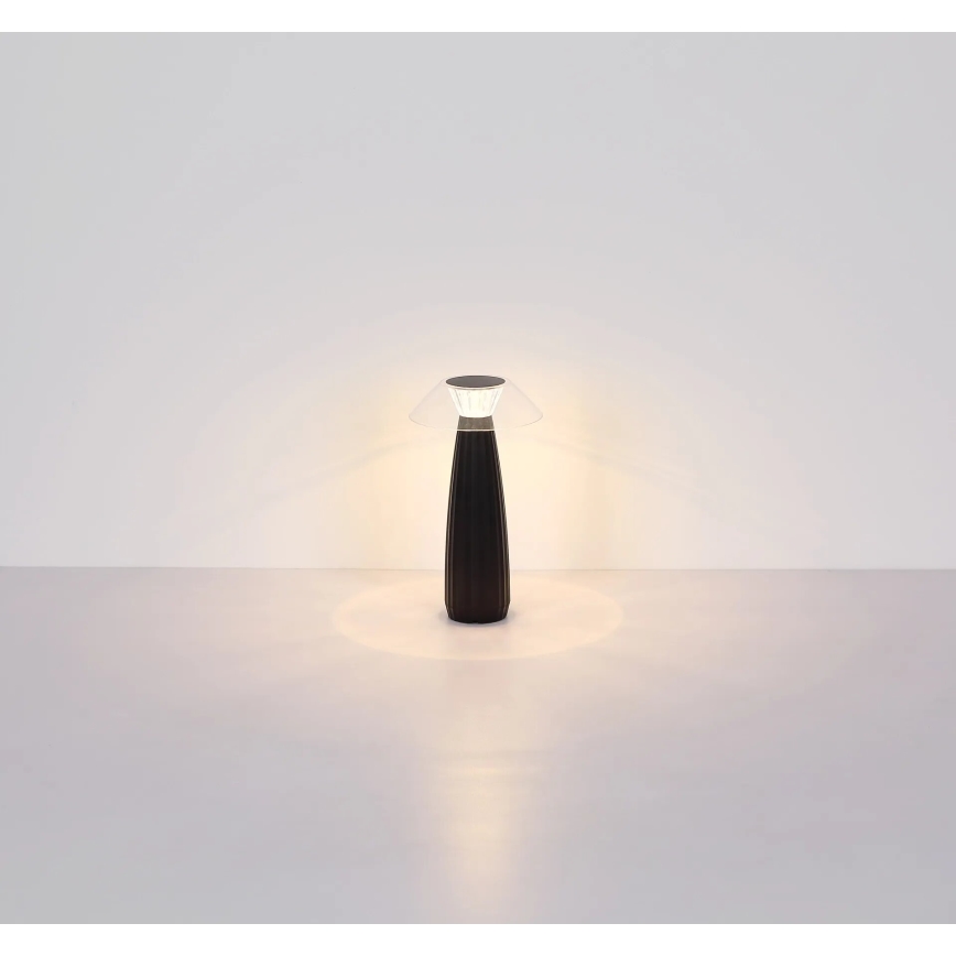 Globo - Genopladelig  LED bordlampe m. touch-funktion dæmpbar LED/1W/3,7V 3000K 1200mAh sort