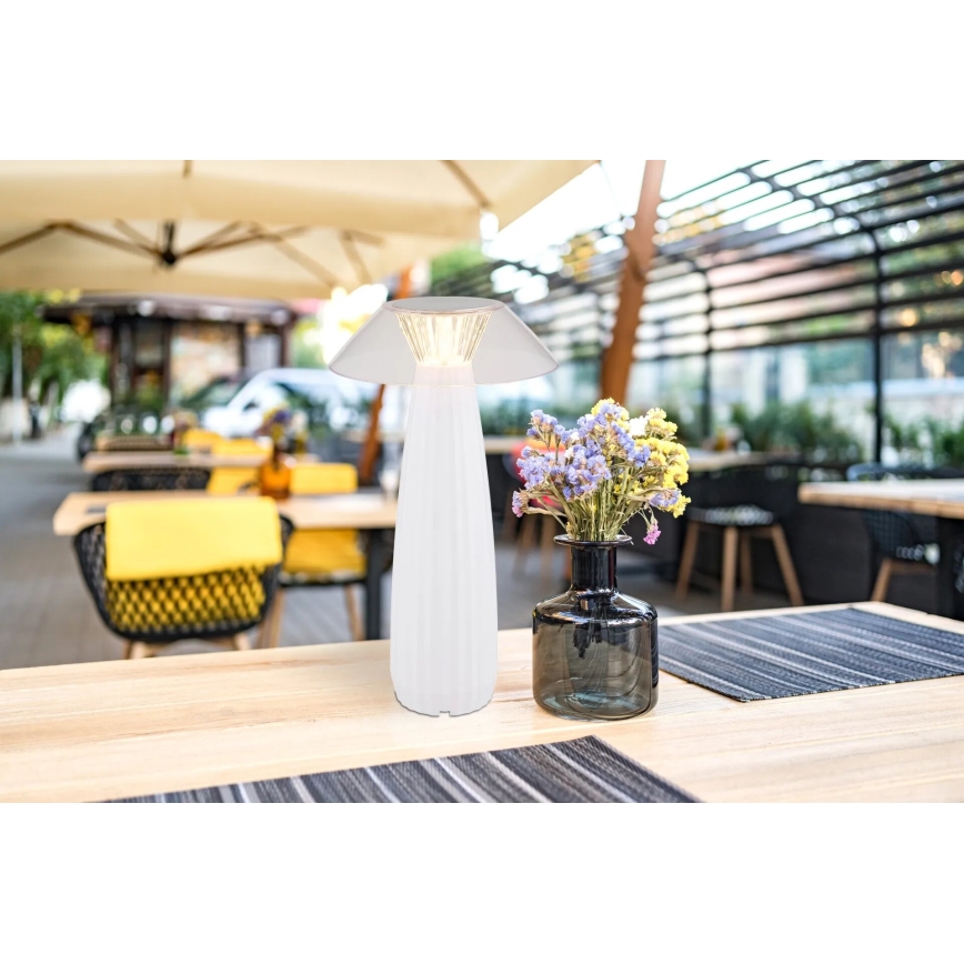 Globo - Genopladelig  LED bordlampe m. touch-funktion dæmpbar LED/1W/3,7V 3000K 1200mAh hvid