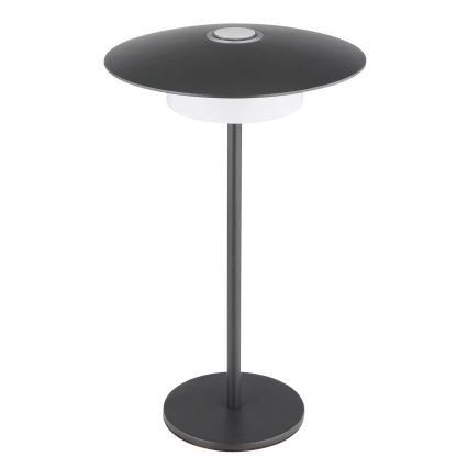 Globo - Udendørs LED bordlampe m. touch-funktion genopladelig LED/3W/3,7V 1800/2700/3000K IP44 1800 mAh grå
