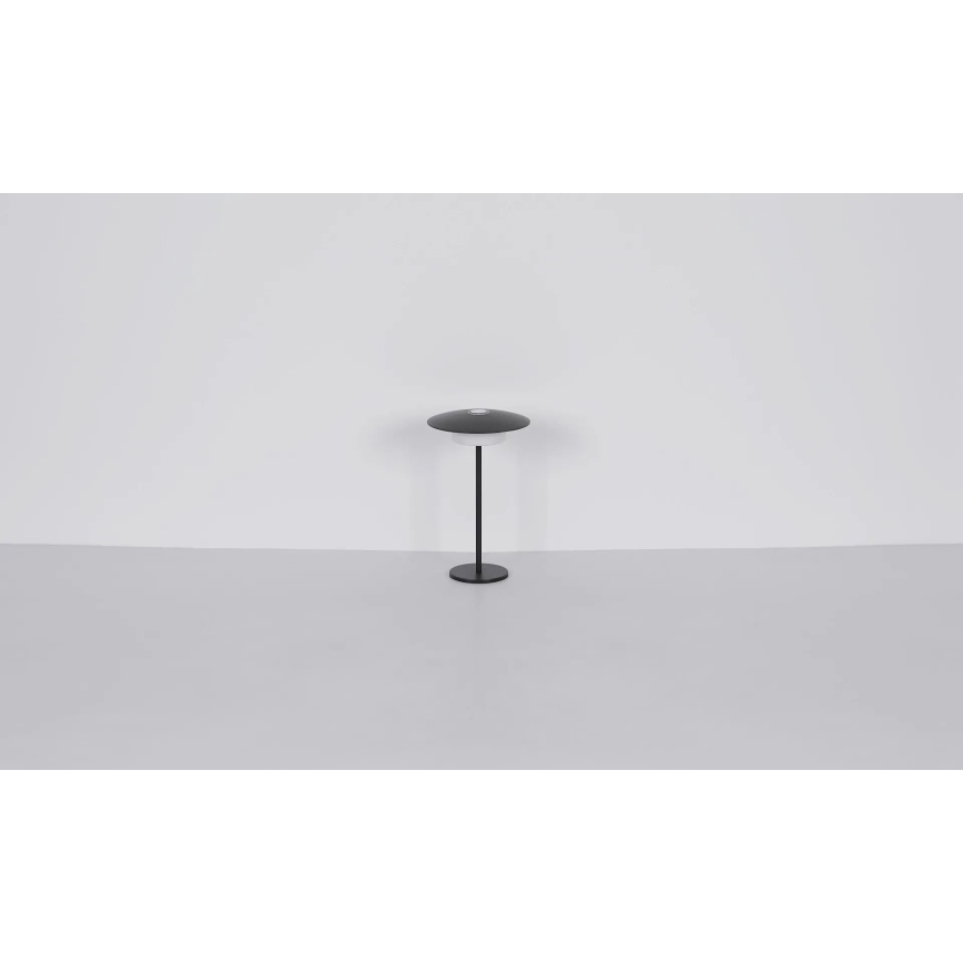 Globo - Udendørs LED bordlampe m. touch-funktion genopladelig LED/3W/3,7V 1800/2700/3000K IP44 1800 mAh sort