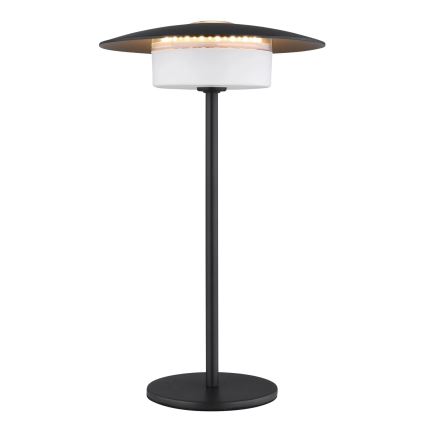 Globo - Udendørs LED bordlampe m. touch-funktion genopladelig LED/3W/3,7V 1800/2700/3000K IP44 1800 mAh sort
