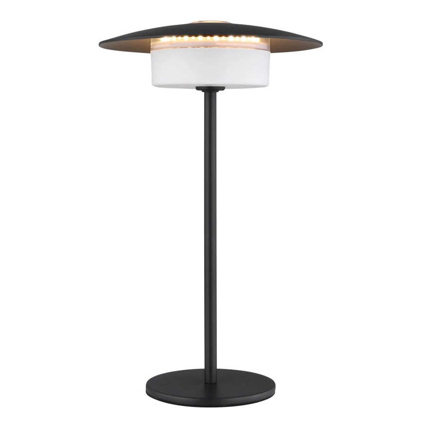 Globo - Udendørs LED bordlampe m. touch-funktion genopladelig LED/3W/3,7V 1800/2700/3000K IP44 1800 mAh sort