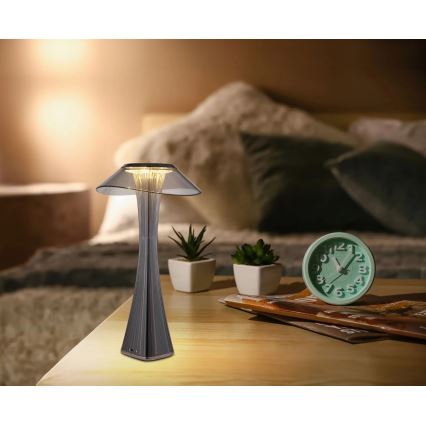 Globo - LED bordlampe dæmpbar og genopladelig LED/2,5W/3,7V 1200mAh 2700K/4500K/6500K sort