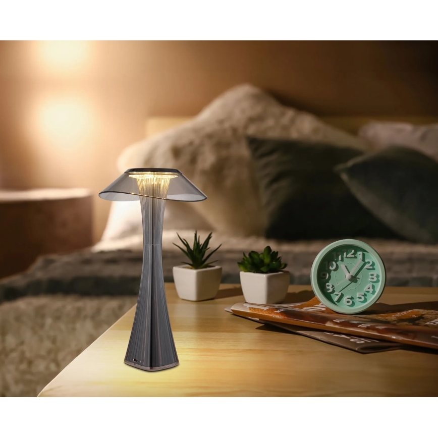Globo - LED bordlampe dæmpbar og genopladelig LED/2,5W/3,7V 1200mAh 2700K/4500K/6500K sort