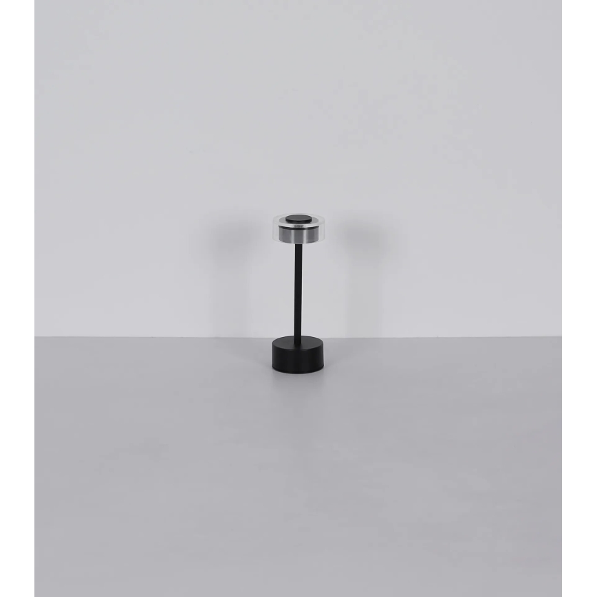 Globo - Genopladelig LED bordlampe m. touch-funktion dæmpbar LED/2,5W/3,7V 2700/4000/6500K 1800mAh sort