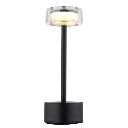 Globo - Genopladelig LED bordlampe m. touch-funktion dæmpbar LED/2,5W/3,7V 2700/4000/6500K 1800mAh sort