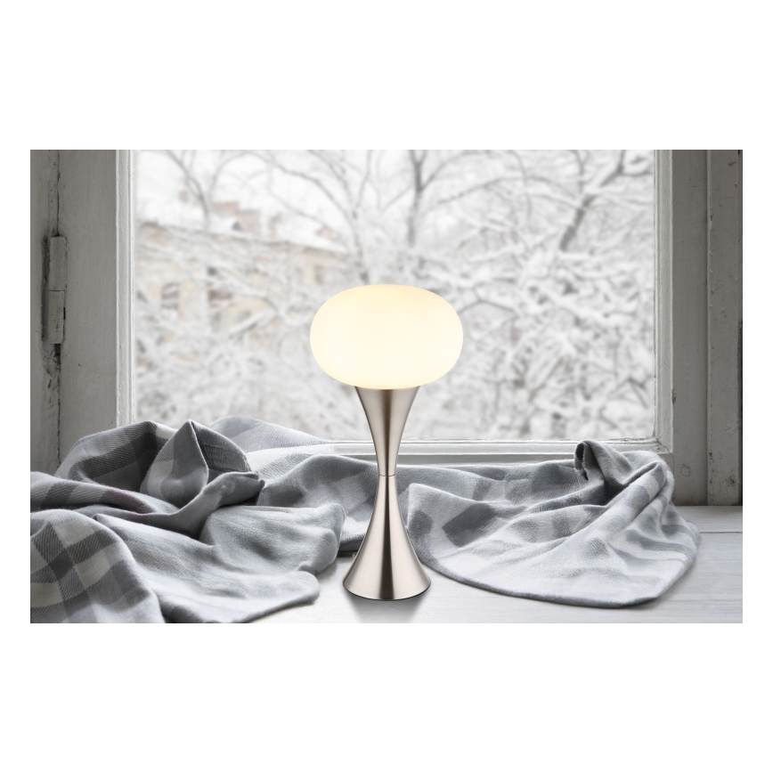 Globo - Bordlampe 1xE14/25W/230V mat krom