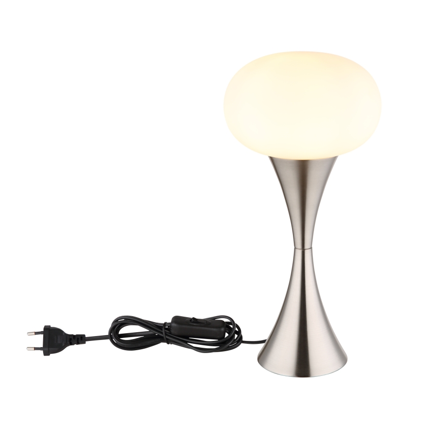 Globo - Bordlampe 1xE14/25W/230V mat krom