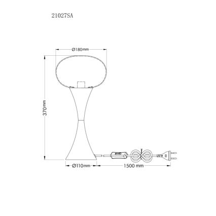 Globo - Bordlampe 1xE14/25W/230V beige