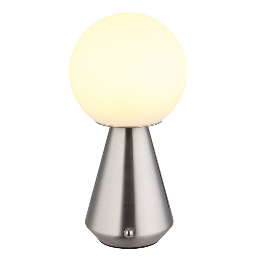 Globo - LED dæmpbar touch udendørs bordlampe LED/1,5W/5V 3000/4500/6500K 1800 mAh IP41 mat krom