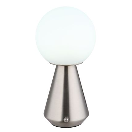 Globo - LED dæmpbar touch udendørs bordlampe LED/1,5W/5V 3000/4500/6500K 1800 mAh IP41 mat krom