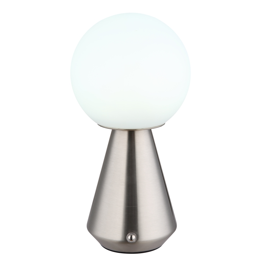 Globo - LED dæmpbar touch udendørs bordlampe LED/1,5W/5V 3000/4500/6500K 1800 mAh IP41 mat krom