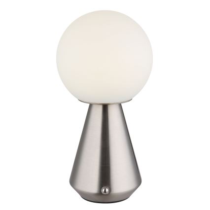 Globo - LED dæmpbar touch udendørs bordlampe LED/1,5W/5V 3000/4500/6500K 1800 mAh IP41 mat krom