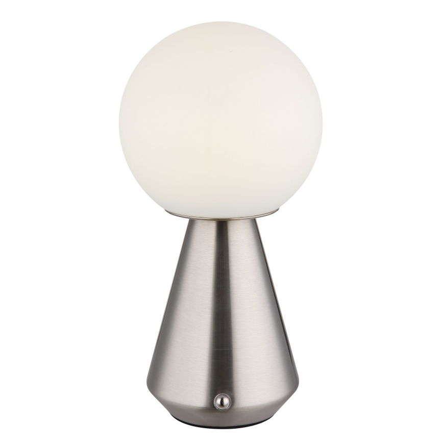 Globo - LED dæmpbar touch udendørs bordlampe LED/1,5W/5V 3000/4500/6500K 1800 mAh IP41 mat krom